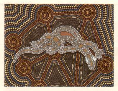 aboriginal dot art. the “Dot” paintings involving